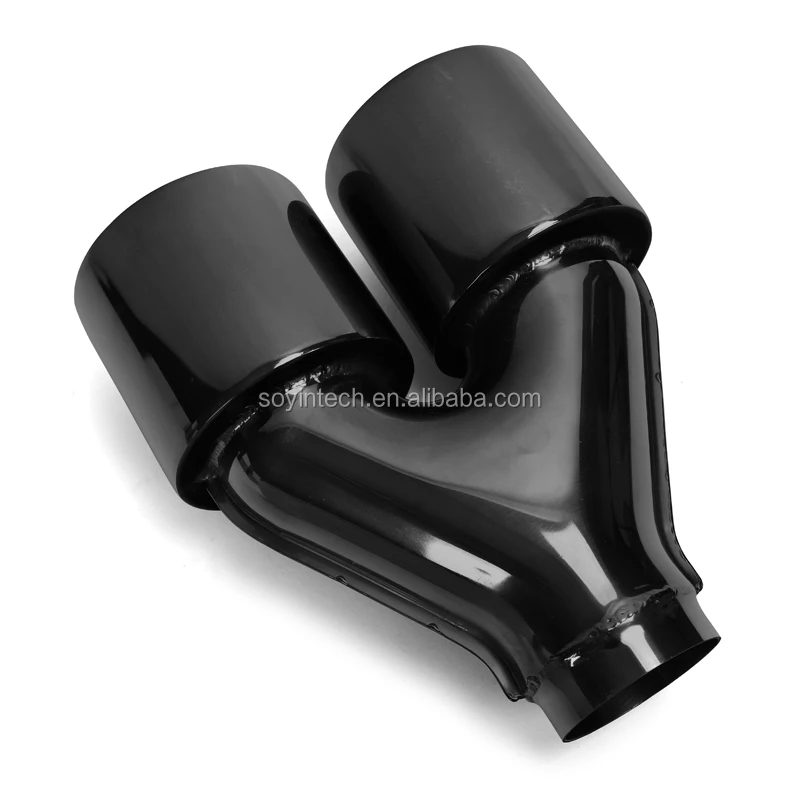 In63mm Auto Exhaust Tail Pipes Dual Black Muffler Tips Buy Black