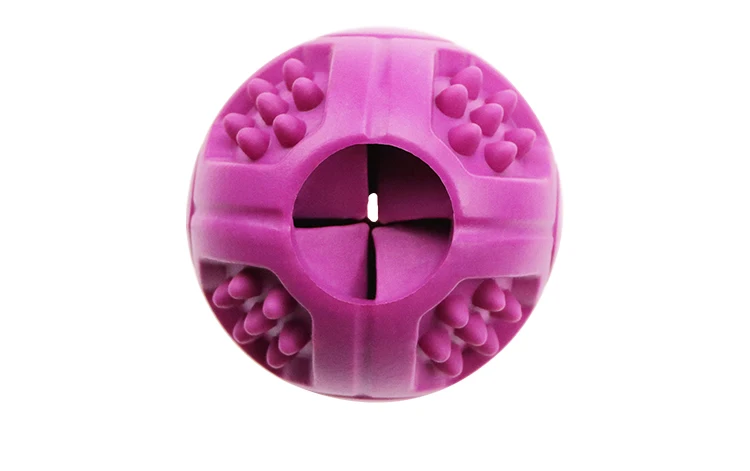 Treat Dispensing toy   Rubber dog ball   chew  dog toys molars chewing pet toys rubber toys manufacturer customized