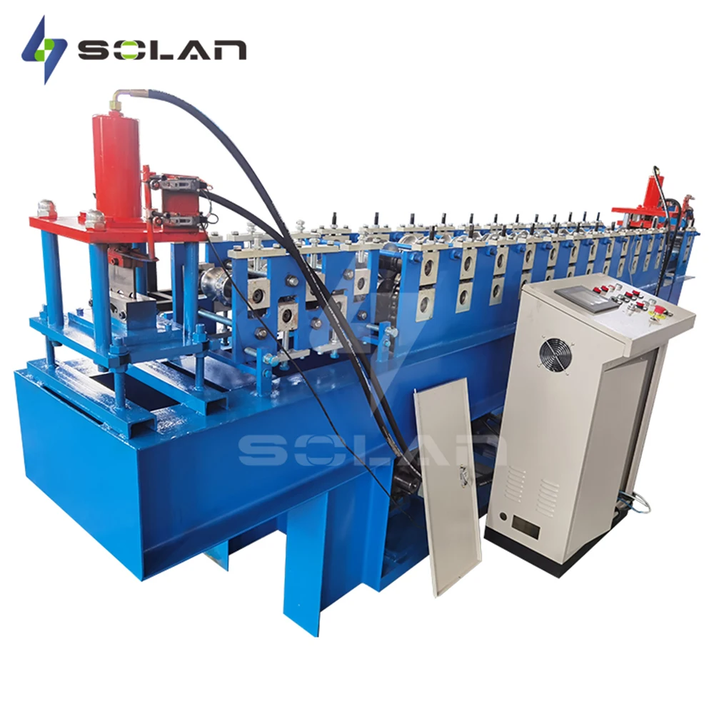 Full Automatic Shutter Door Frame Rolling Machines Manufacturer Door Shutter Forming Machine Steel Frame Purlin Machines supplier