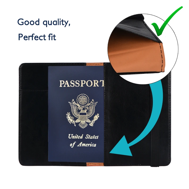 Personalized Passport And Boarding Pass Holder Wallet Case For Women