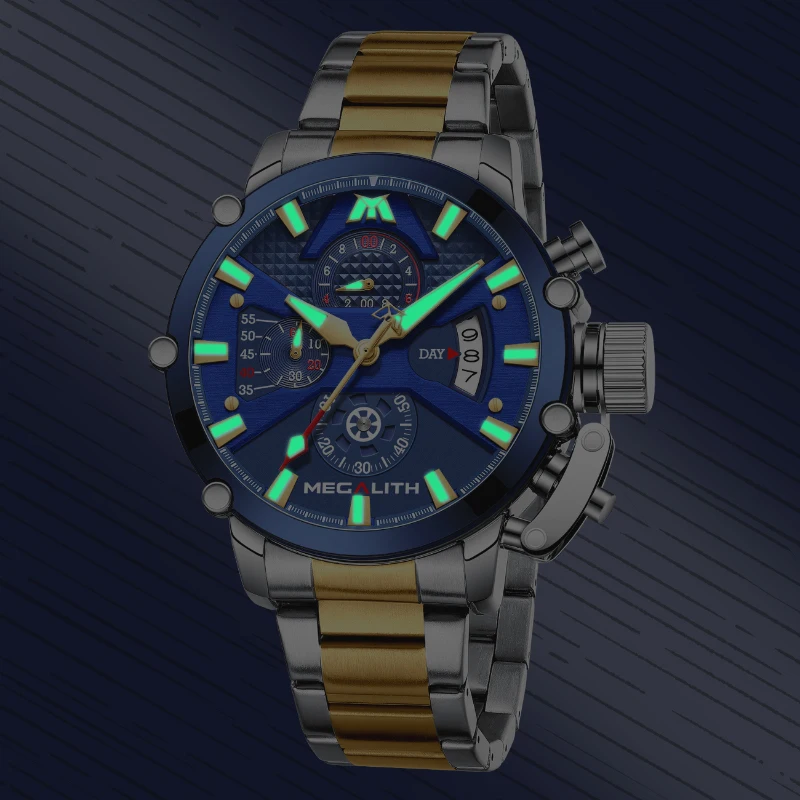 Megalith Luxury Men Watch Manufacture Wholesales Custom Logo Pe903 Movement  Waterproof Stainless Steel Strap Quartz Watch - Buy Megalith Luxury Men  Watch,Waterproof Stainless Steel Strap Wristwatch,Quartz Watch Product on  Alibaba.com