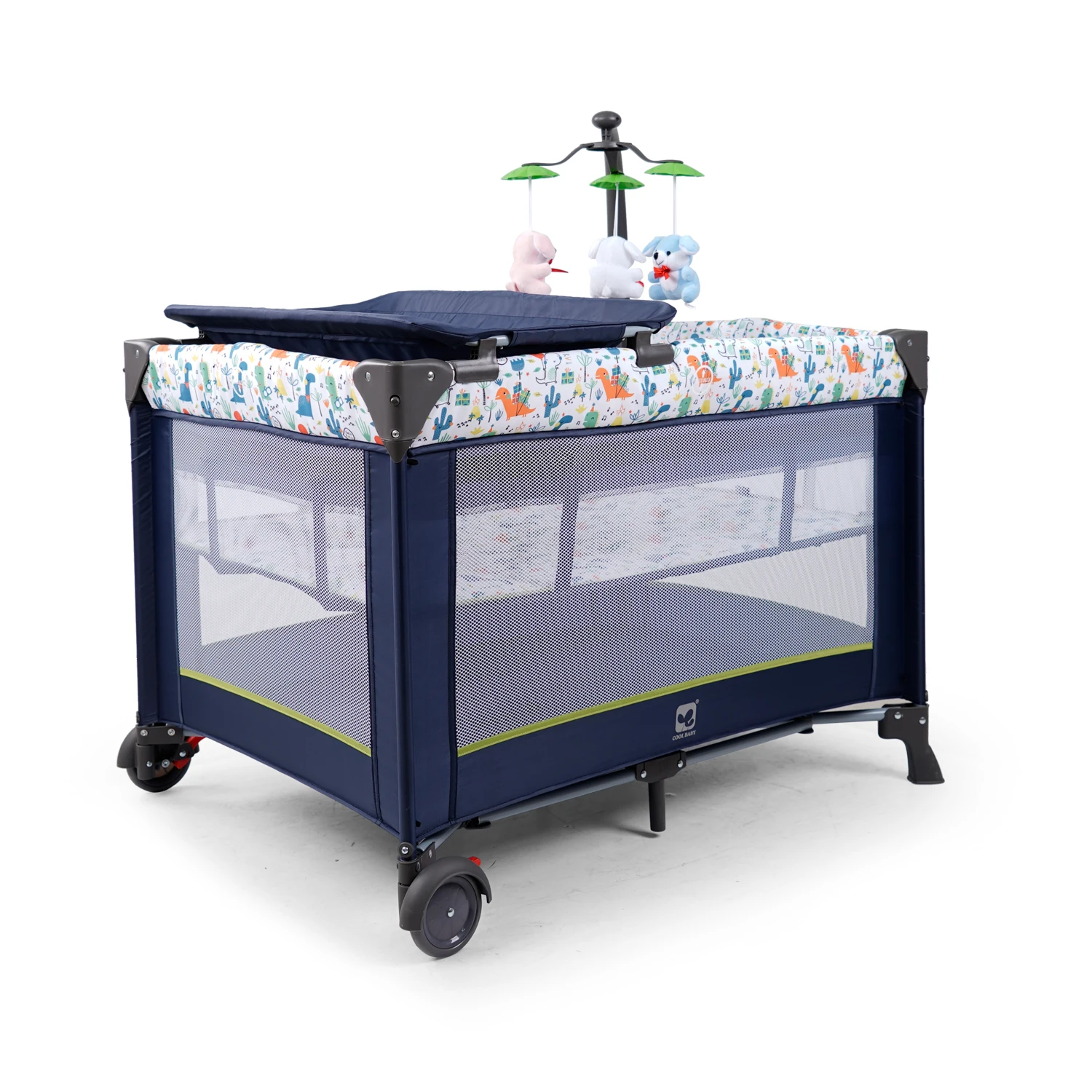 Baby Playpen Portable Metal Babycrib Folding Baby Bed Crib Cool Baby