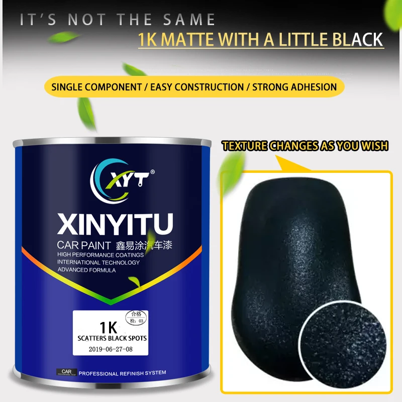 
1K car paint black matte 