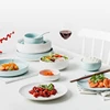 4 People Set 16 PCS 20PCS Ceramic Salad Noodles Dish Rice Bowl Soup Plates wholesale Dinnerware Sets