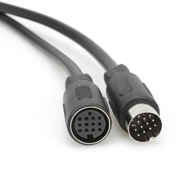 Sherlock Holmes meer Herhaald Custom 13-pin Cord,Male To Female Din Data Lead Cable Din 13 Pin Amplifier  Extension Cable For Car Camera System - Buy 13 Pin Din Cable,13 Pin Male To  Female Extension Cord,Din Male