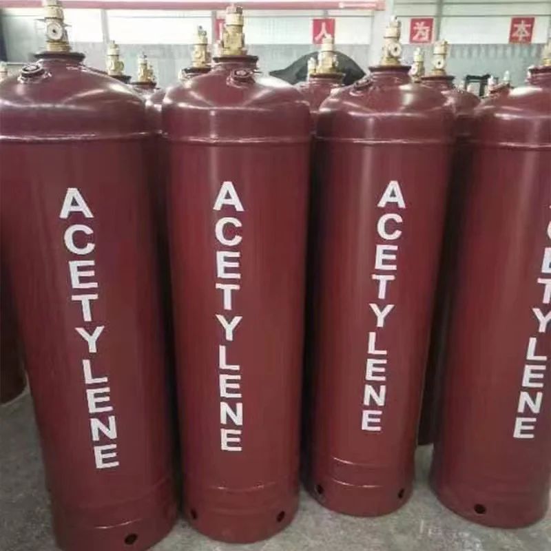 Industrial Welding Acetylene Cylinder 40l Empty Acetylene Gas Cylinder ...