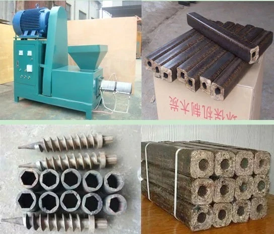 Biomass sawdust briquette making machine charcoal coal briquette extruder