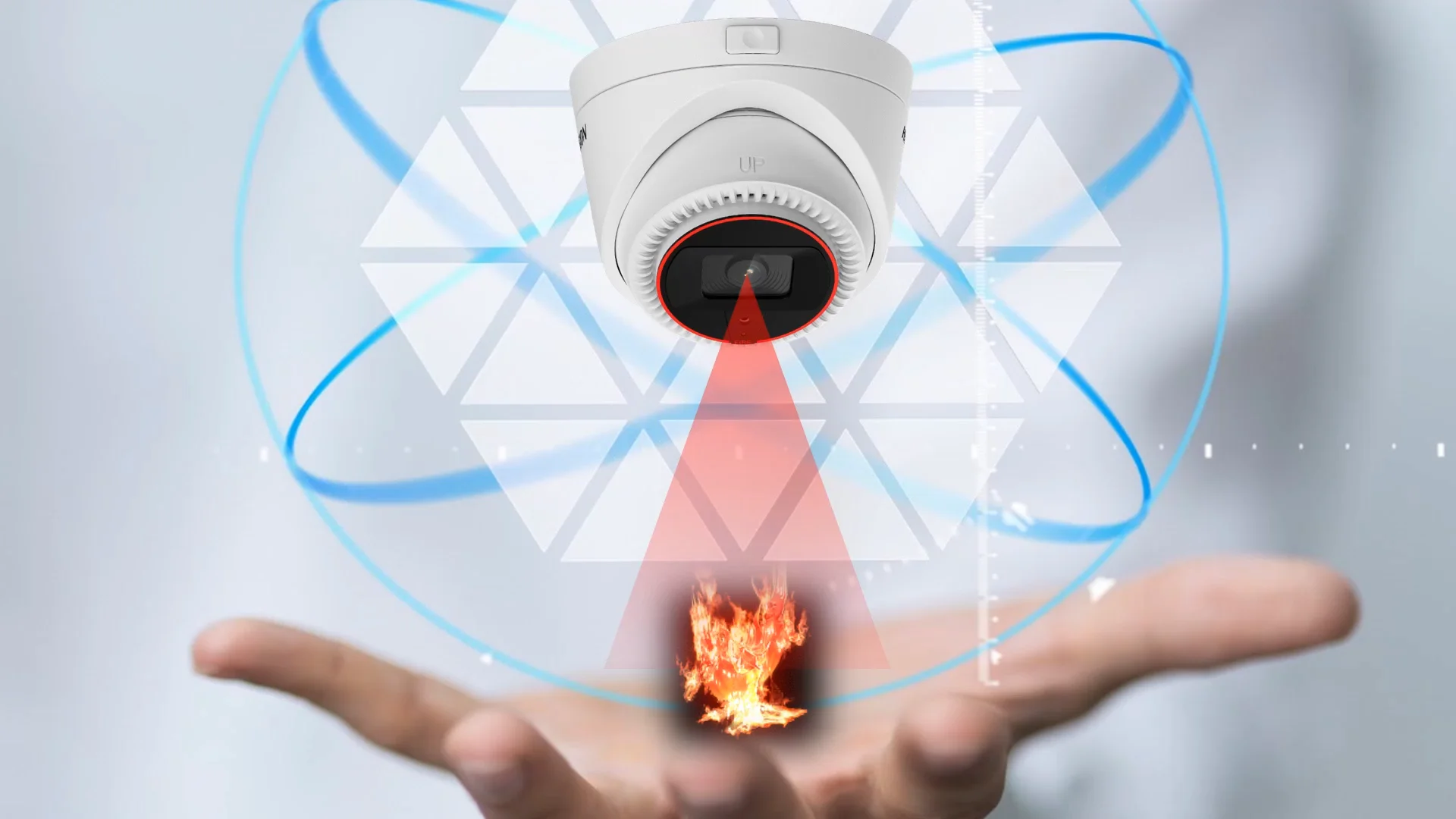 Cctv Camera Fire Alarm Detector Hd 1080p Camera Ip Wifi Smart Home
