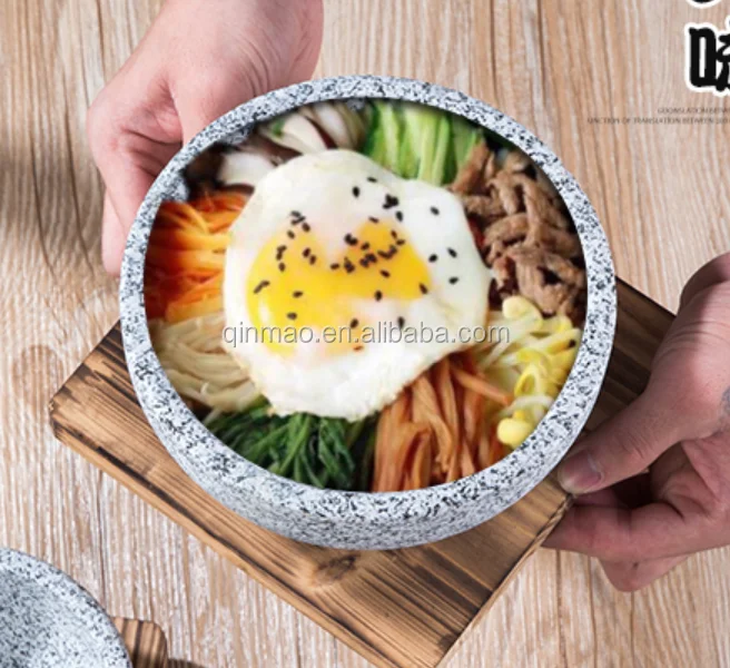 Korean Cuisine Bibimbap Dolsot Rice Soup Stone Pot /hot Sizzling Stone Cooking Bowl Buy Korean