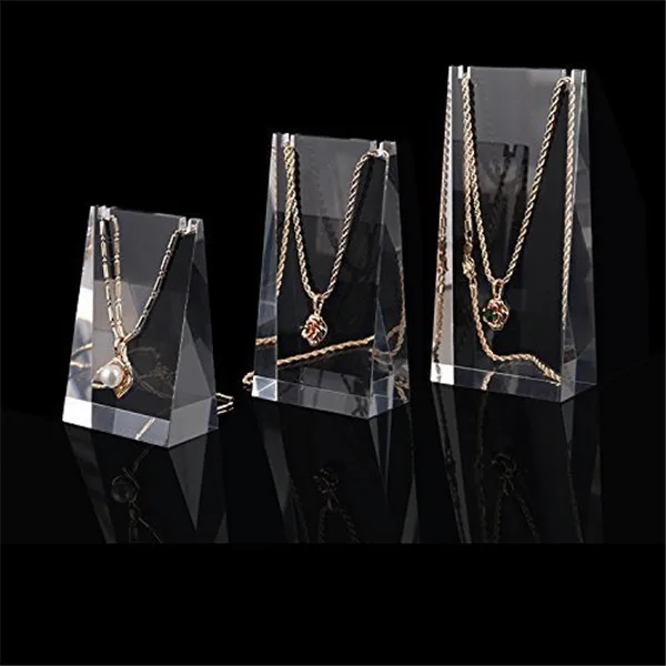Clear Acrylic Plexiglass Necklace Jewelry Stand Countertop Display 11620-10A 