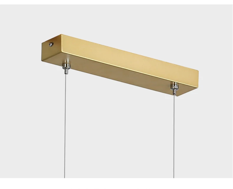 Modern minimalist design, light luxury dining table, bar long chandelier Nordic creative minimalist ring restaurant chandelier