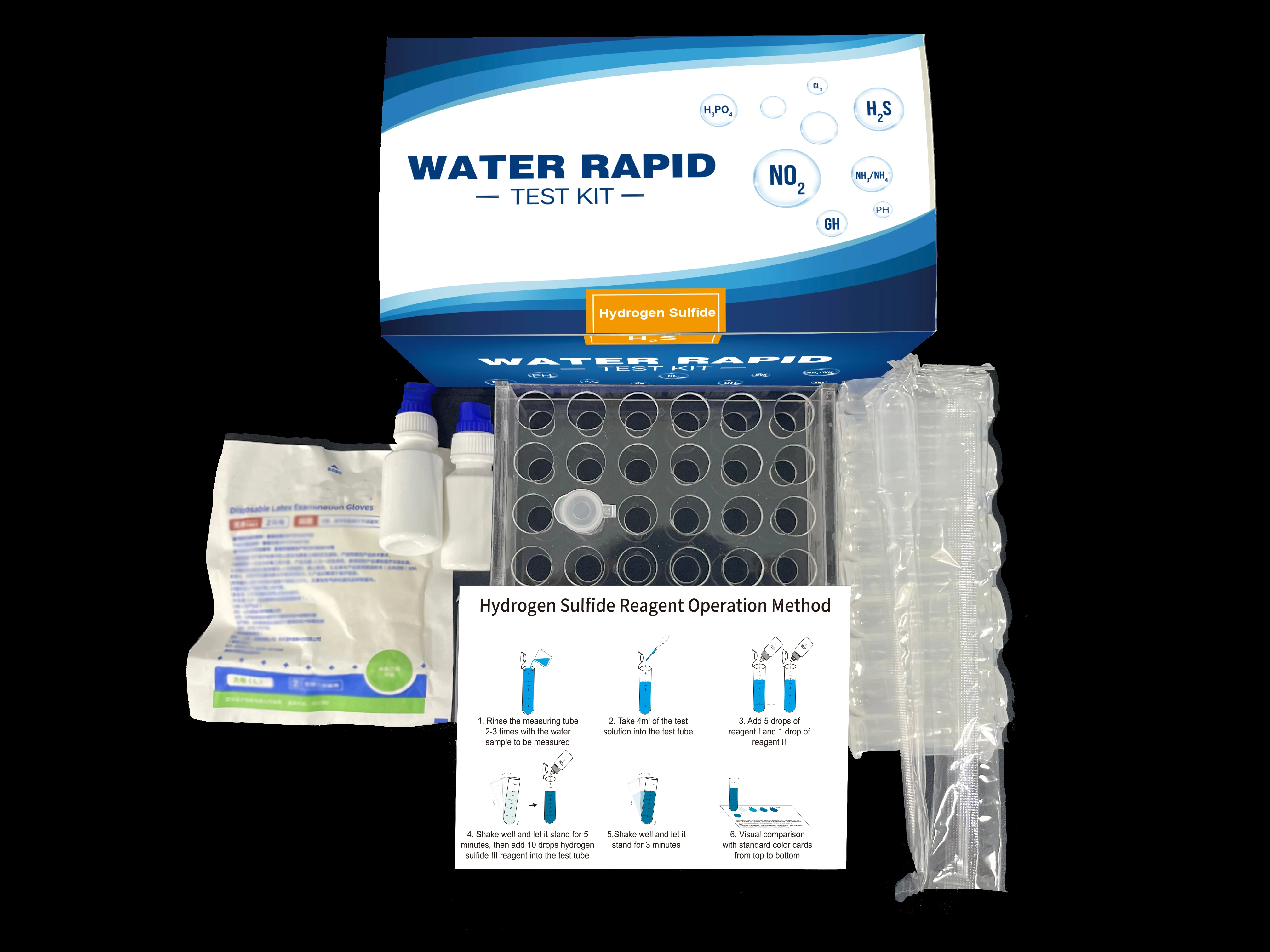 Water Quality Testing Reagent Aquaculture Hydrogen Sulfide Reagent