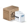 Fast delivery 3 pin multi plug socket flat 110v types all in one for travel worldwide