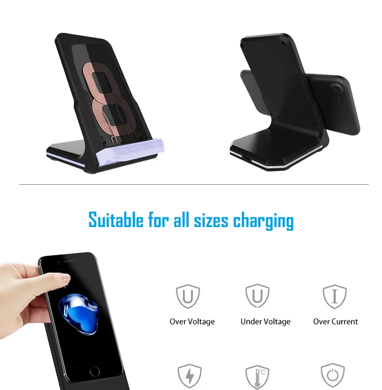 10W Fast Charging Stand Phone Holder Charger