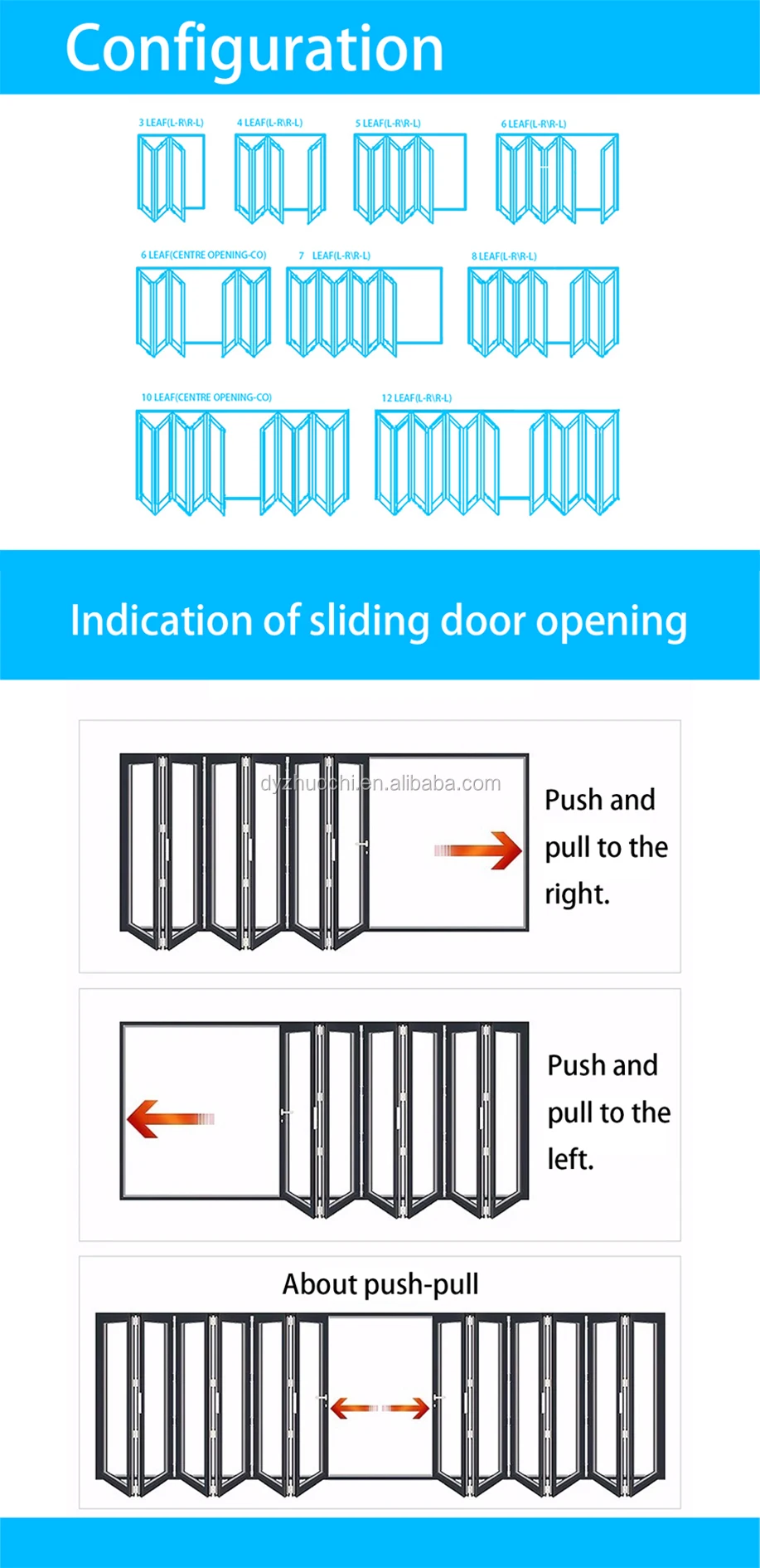 patio sliding large opening curve folding glass door cheap