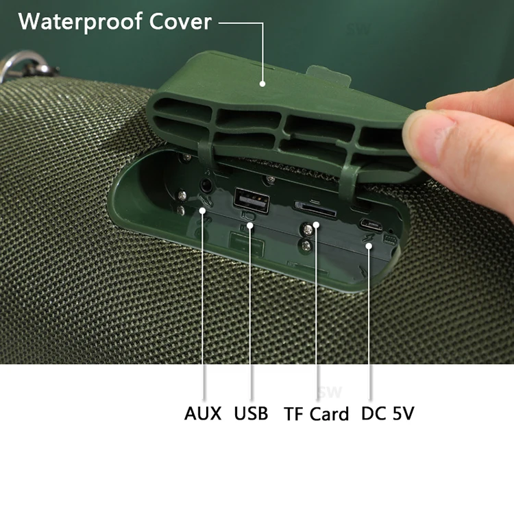 TG187 Speaker waterproof 4400mah high sound bass 50 watt subwoofer BT super bass wierless portable powerful bluetooth speaker - ANKUX.COM