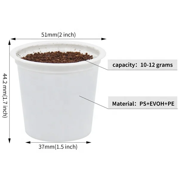 Empty Pp Or Ps Biodegradable Disposable K Cup For Coffee Capsule Buy