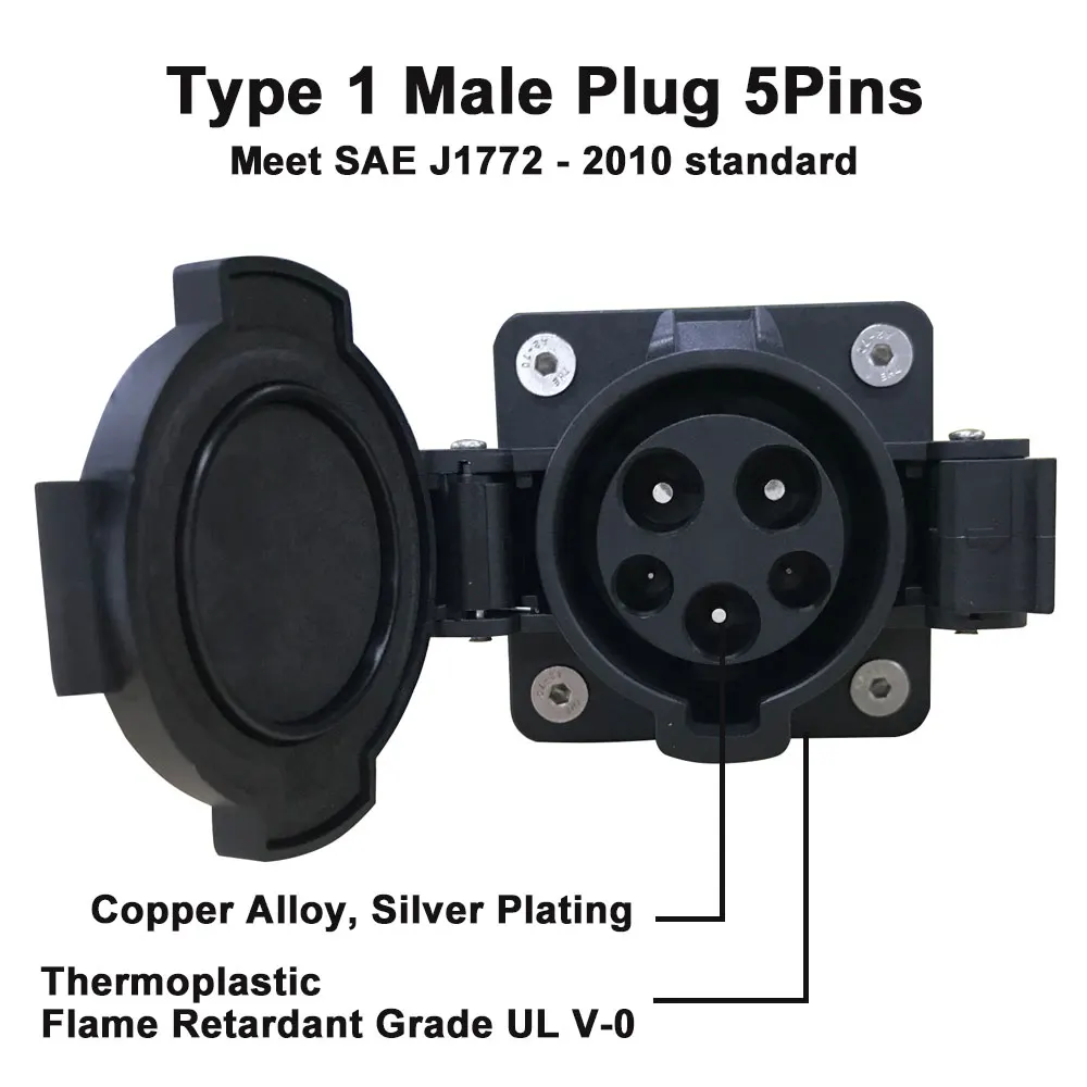 Sae J1772 Socket\sae J1772 Female Electrical Connector Electrical Plug