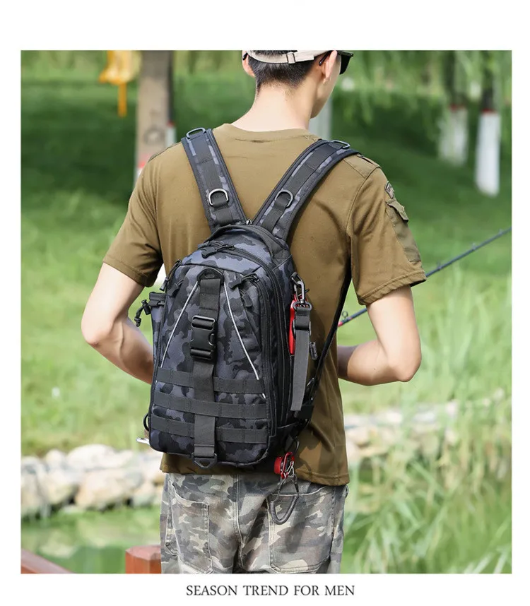 2020 new   multifunctional tactical camouflage outdoor bag travel sports large capacity backpack chest bag