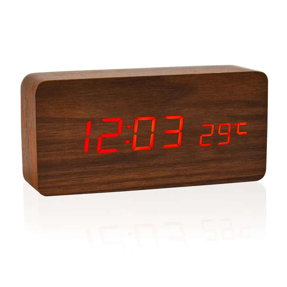 Настольные часы будильник vst. Часы VST 862 (коричневые).