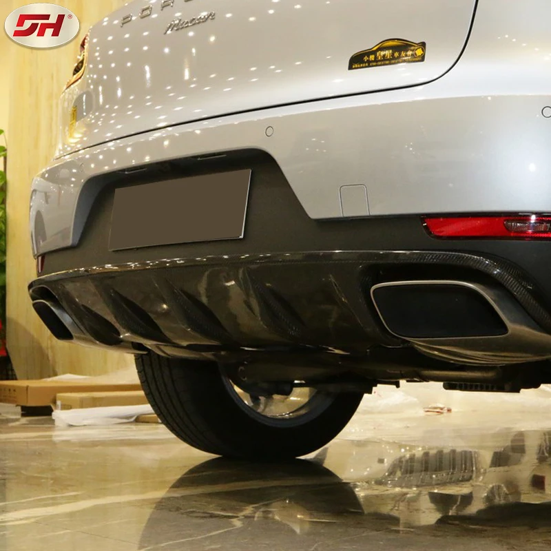 Rear Diffuser For Porsche Macan 95b 1 2014 2018 Years Carbon Fiber Rear