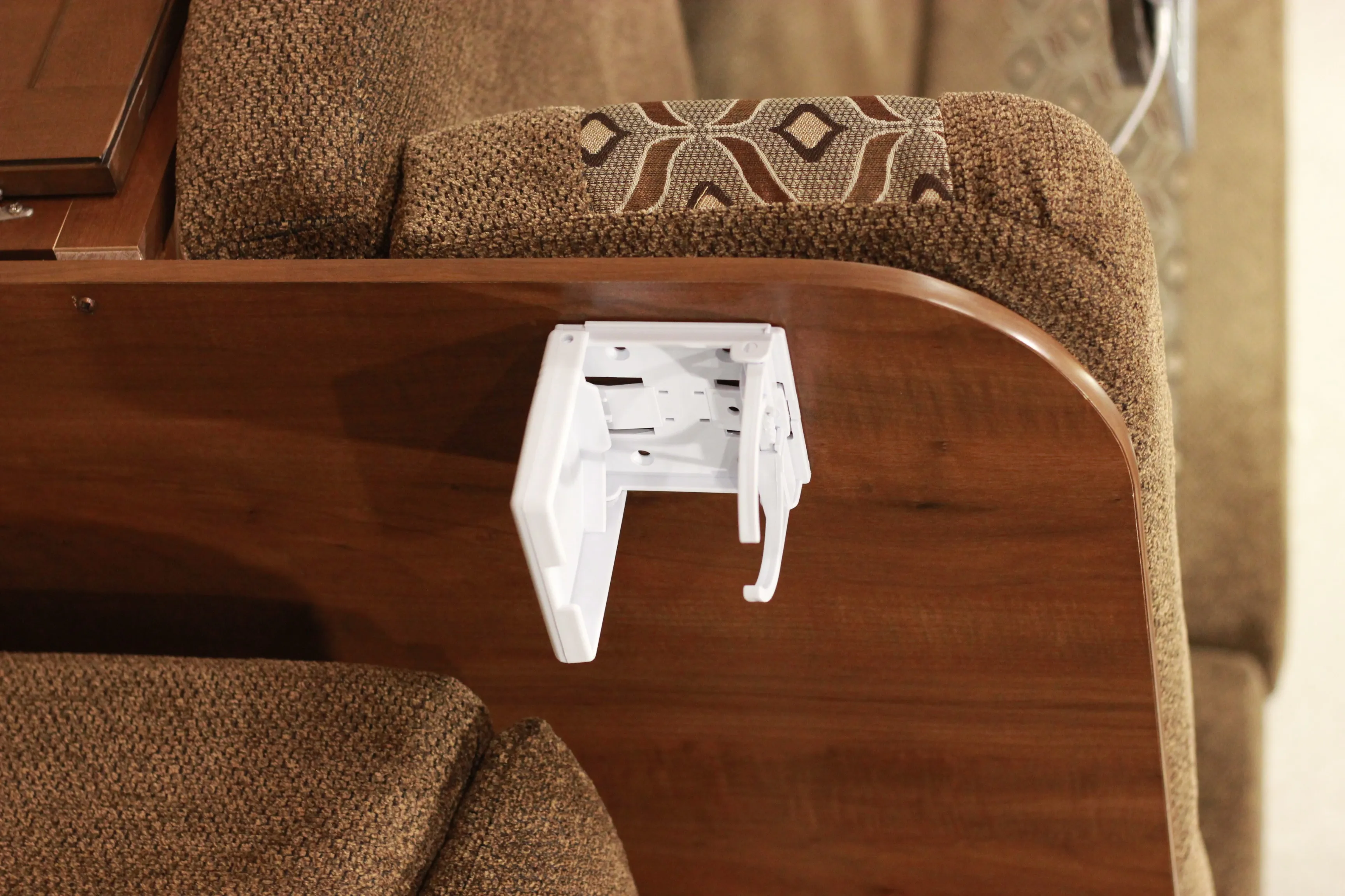 Rv Cup Holder Wall Mount Folding Adjustable Abs Plastic White Black