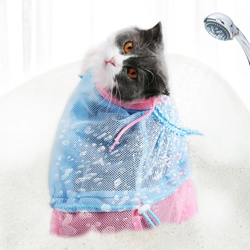 mesh cat grooming bag