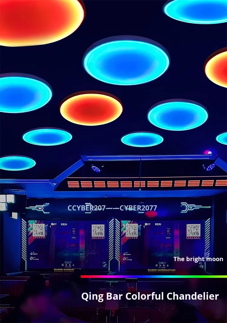 product creative gradient ambient light bars colorful music bars for taverns barbecue restaurants amusement parks pendant chandeliers-0