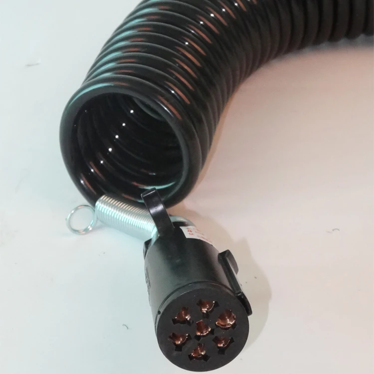 24V 7-Pole Electrical Spiral Coils for Trailer Lights