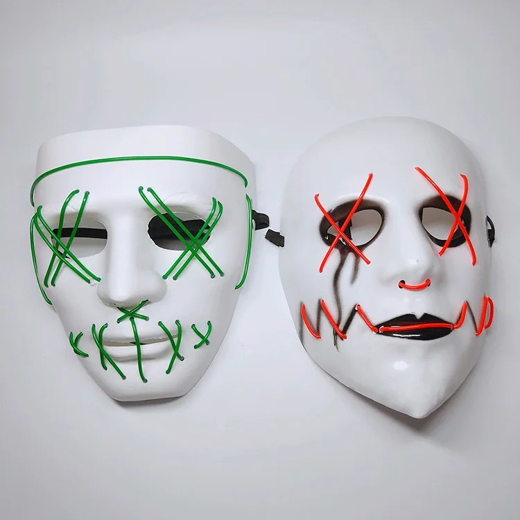Flashing EL Lighting Halloween Mask