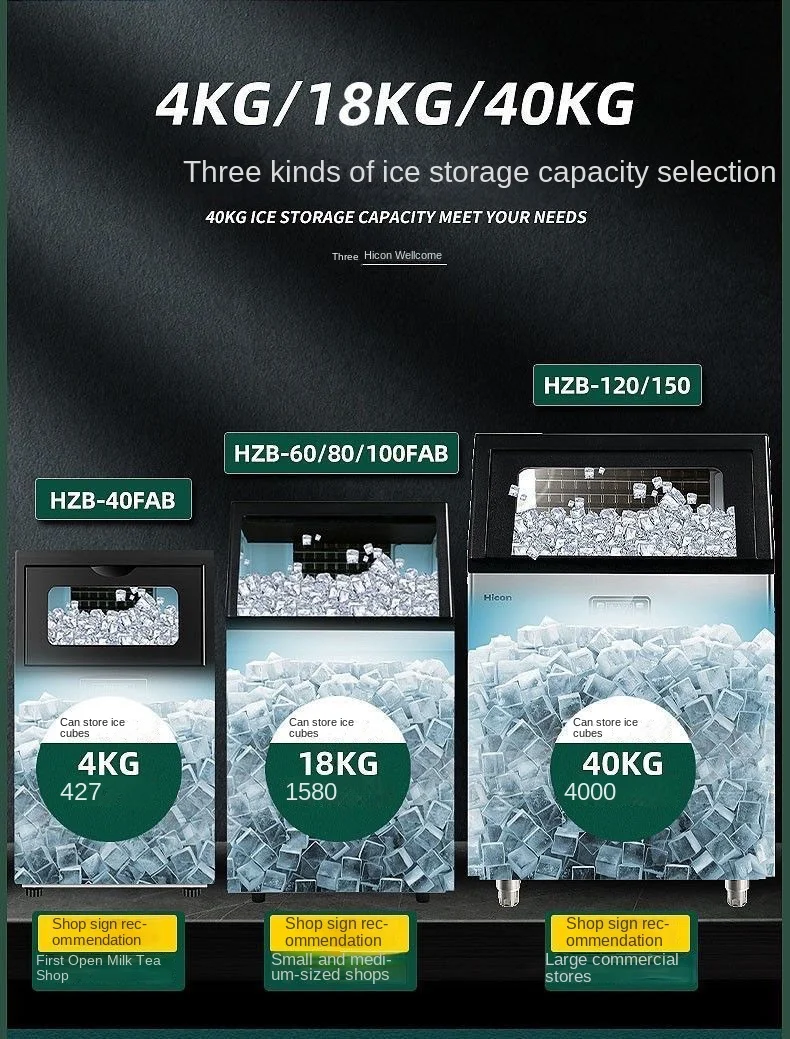 Ice Machines, HICON, 80kg, Stainless, Steel - detail 32