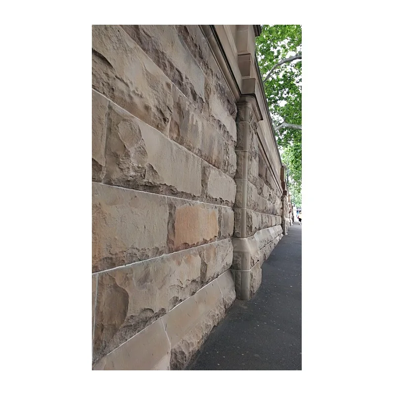 Natural Yellow Sandstone Retaining Stone Outdoor Wall Blocks