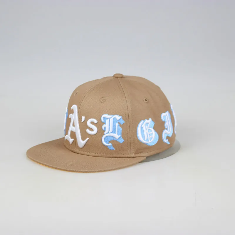 High Quality 6 Panel 3d Embroidery Flat Brim Basketball Fitted Caps