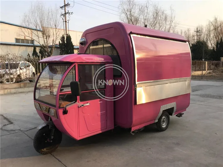 Fast Tricycle Food Truck Mobile 3 Wheel Electric Food Cart Street