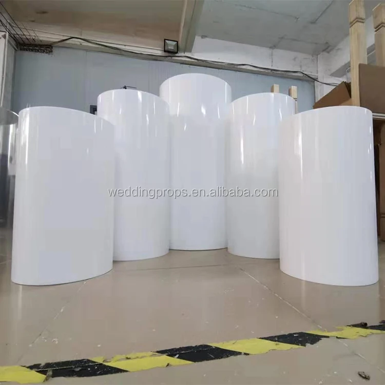 Fashion Round Pillar Cake Stand Cylinder Plinth Acrylic Pedestal Buy