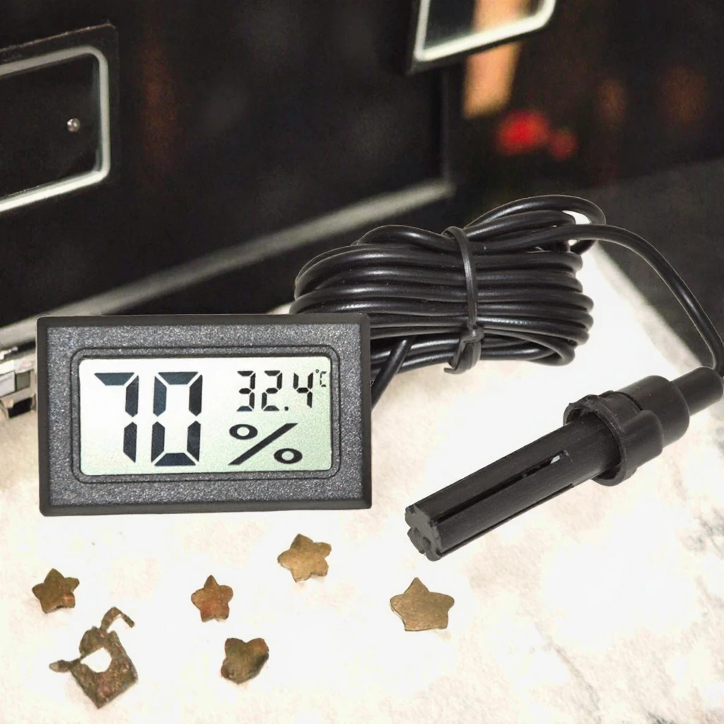 High Accuracy Thermo Indoor Mini Temperature Sensor Digital LCD 0.5C NTC Thermistor Sensor Wire Leads Free Hanging supplier