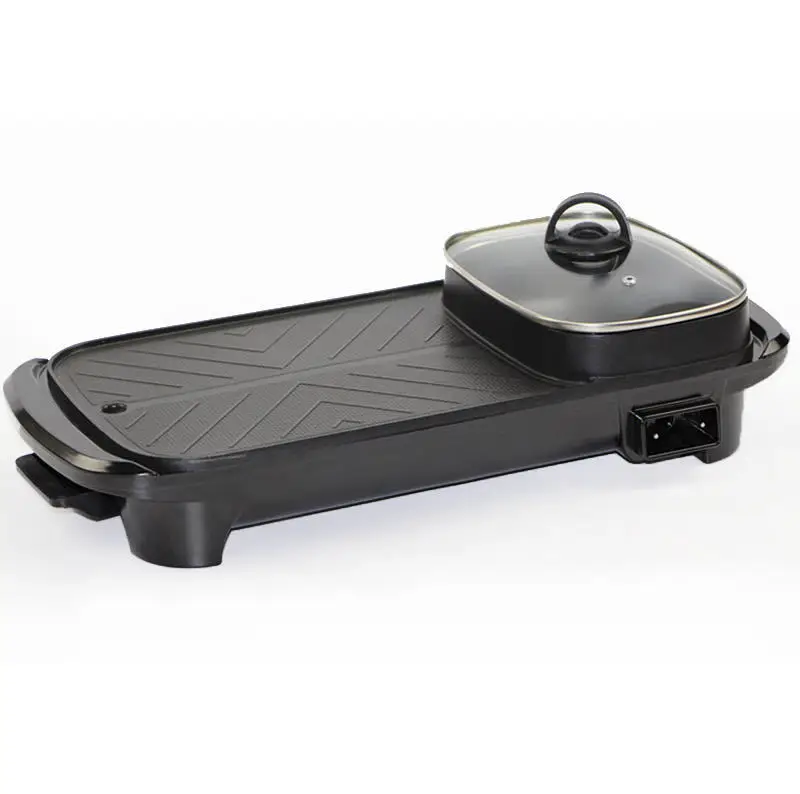 Electric Party Pan Cheap Baking Pans Korean Roasting Pan With Lid Stone Coating Bbq Wholesale