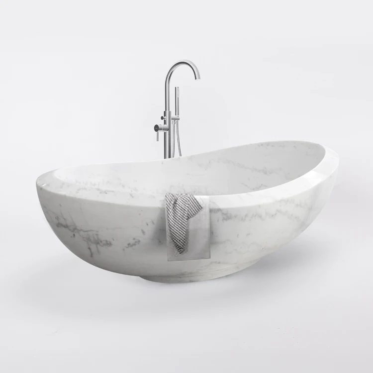 Natural Marble Bathtub Badewanne Free Standing Stone Bathtub Badkuip For Sale