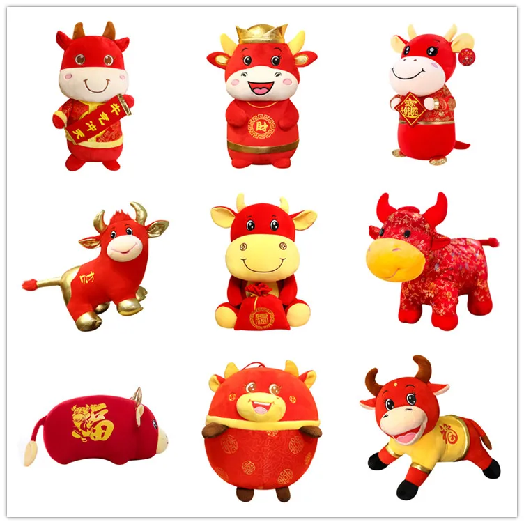 ox plush chinese new year