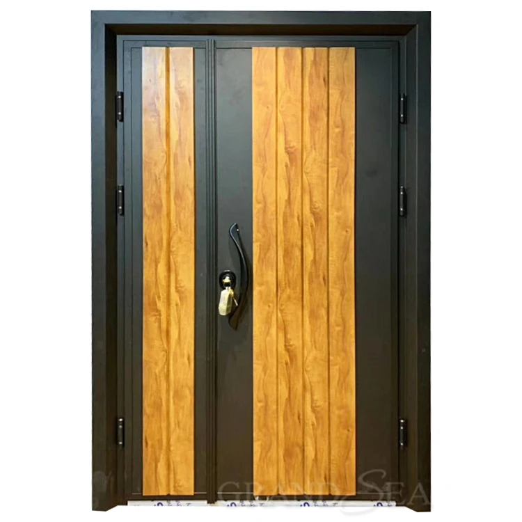 Panama Market Double Hollow Metal Steel Entry Doors With
