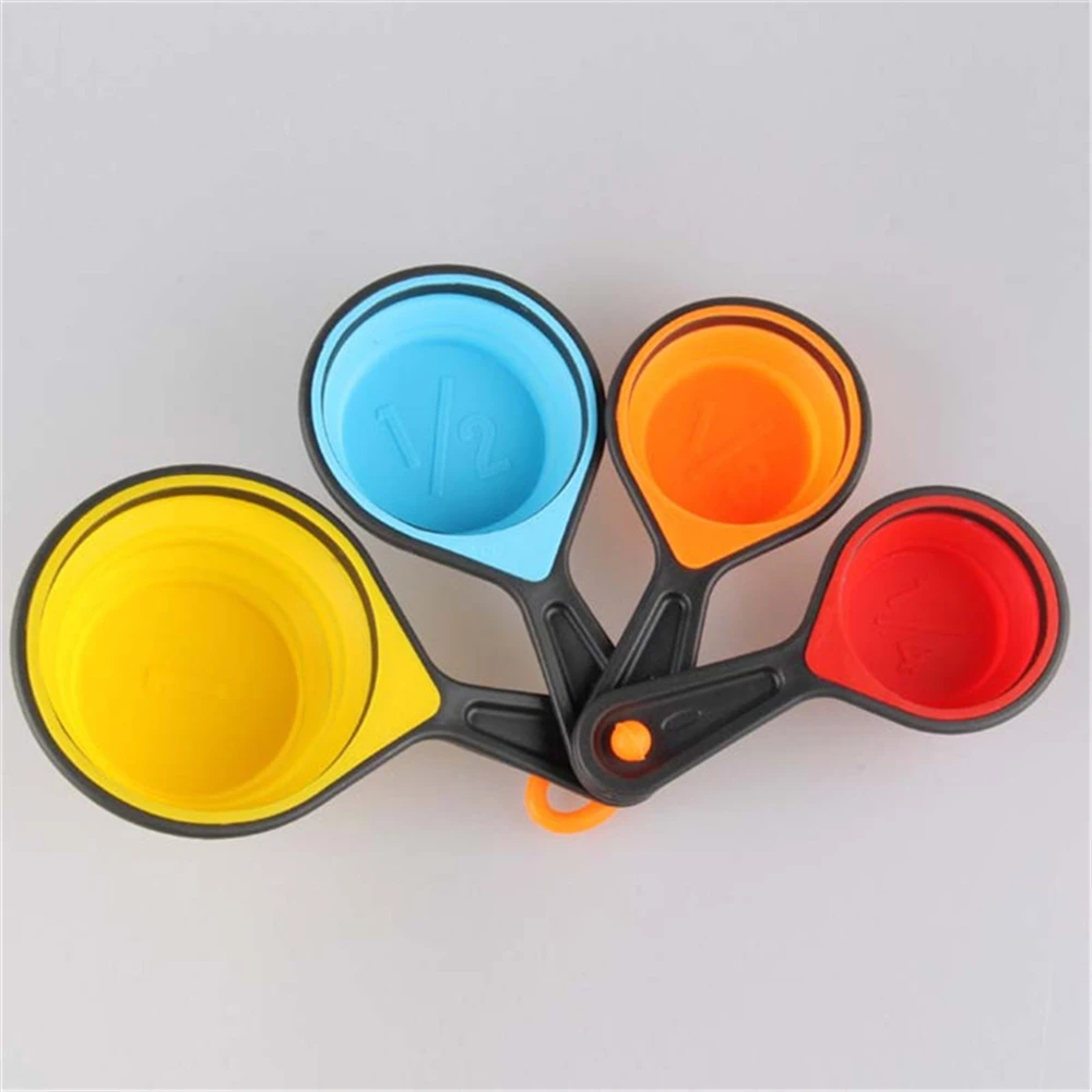 Collapsible Portable Measuring Cups And Measuring Spoons Food Grade