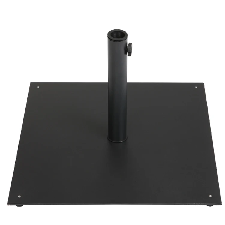 17KGS Steel Plate Square Flat Umbrella Base W/Tightening Knob and ...