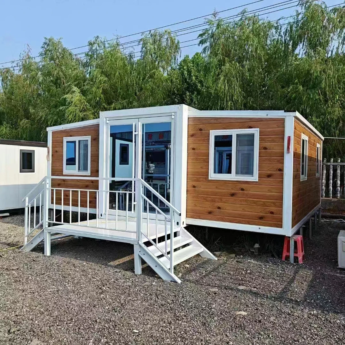 product prefab cheap modular portable flat pack homes 80ft container house container house 3 bed rooms container house extension260-4
