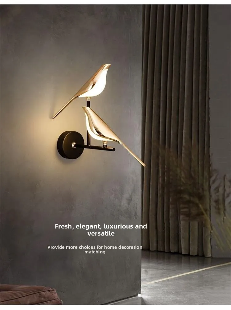 product cuckoo bird shape wall lamps light luxury home decor led wall sconce postmodern design indoor decorative wall lights lighting-7