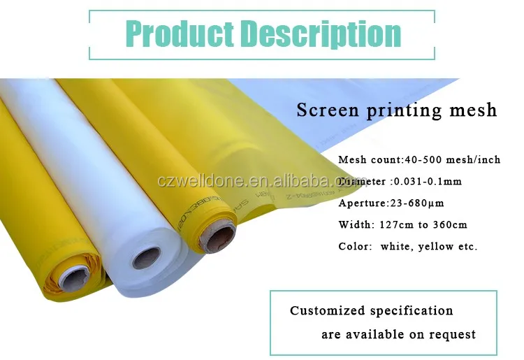 130 White x 63" Width Silk Screen Printing Mesh Fabric 10 yards 