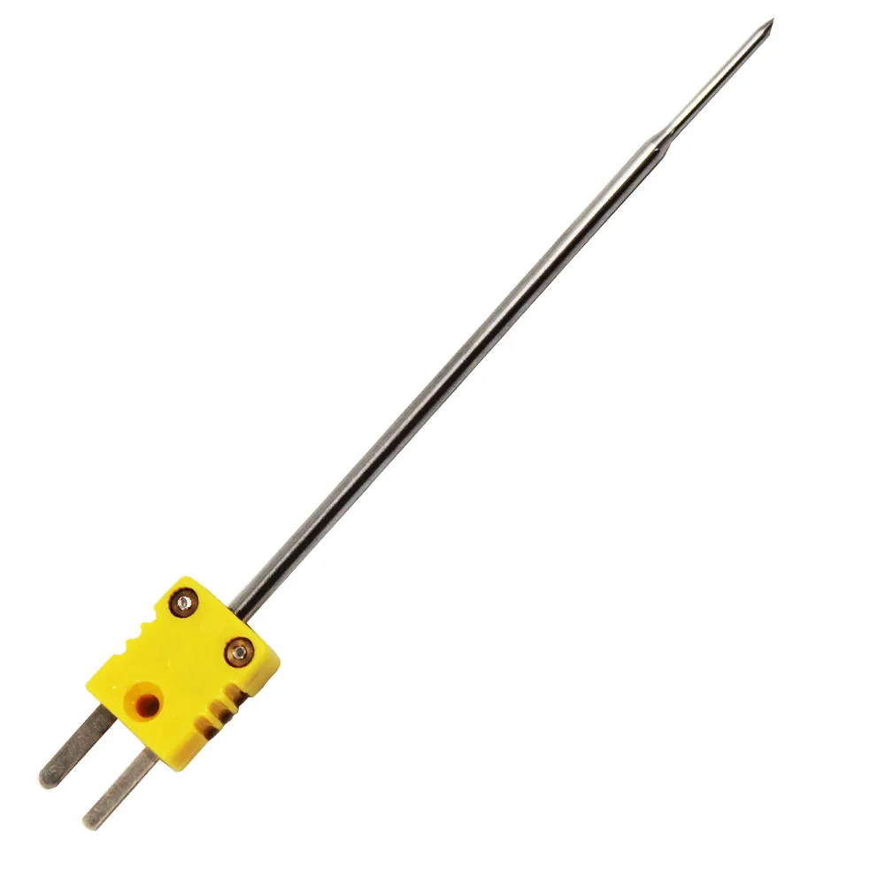Needle type probe 6*150mm SS304 probe type k thermocouple food grade with yellow plug
