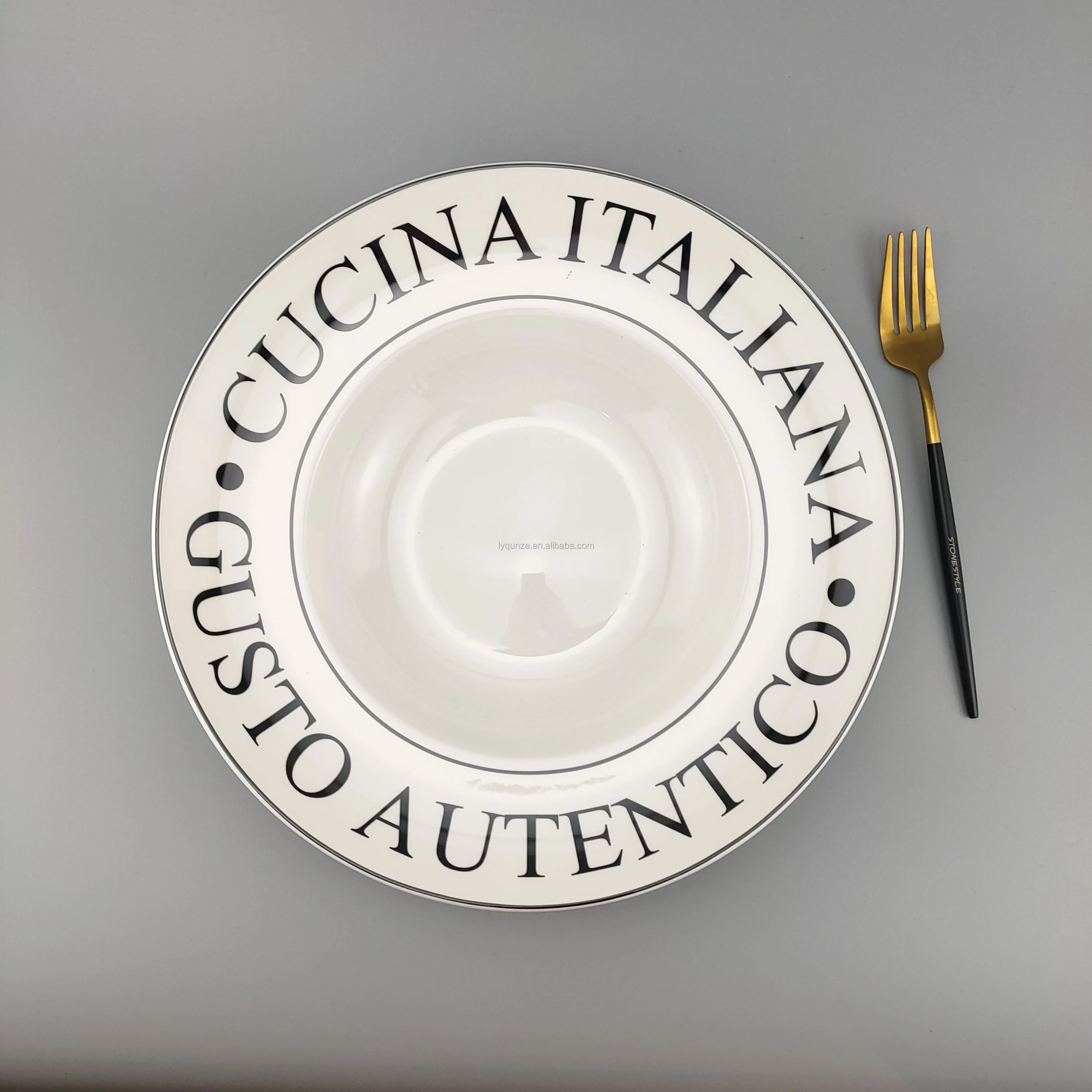 Cheap Serving Ceramic White Porcelain Plate Italian Pasta Plates Buy