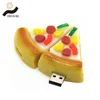 Customized logo shaped PVC Pizza usb flash drive 16 gb 8gb 128gb Usb 2.0 Flash Disk