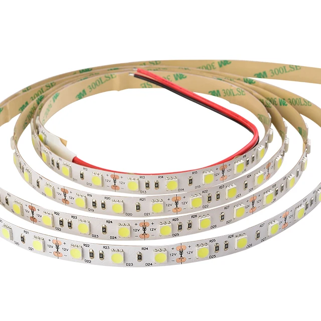 Good price high lumen 5050 led strips 12v 60led per meter strip led flexible led strip 5050