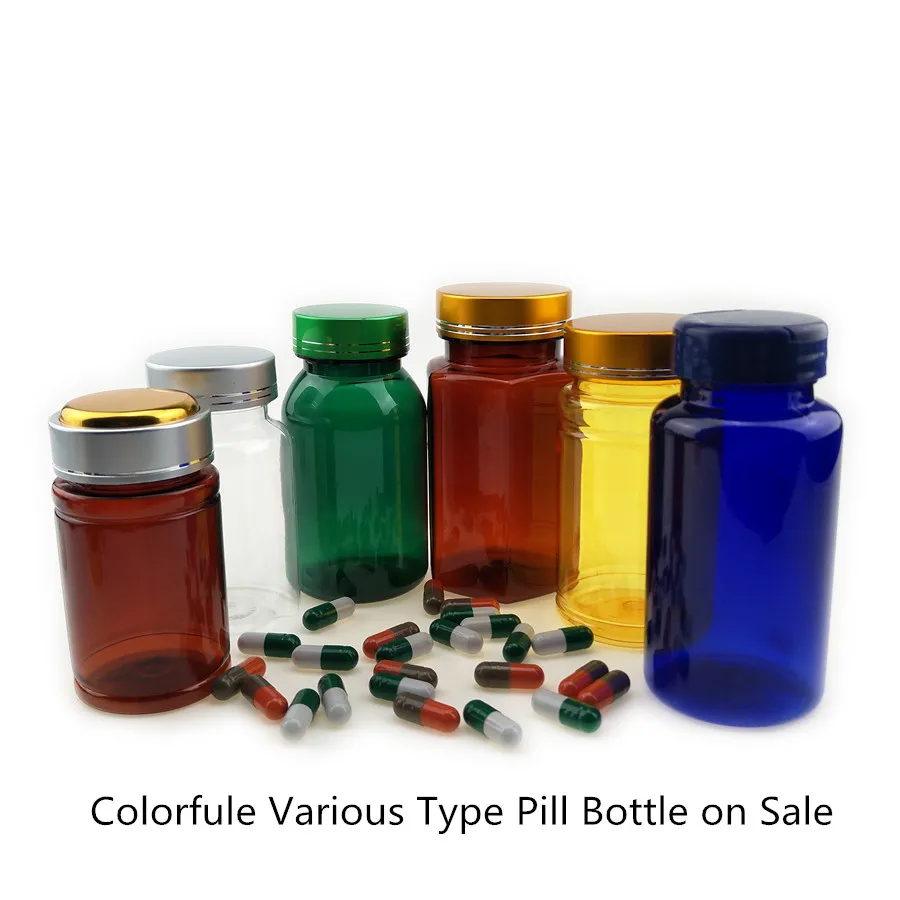 100ml 200ml 250ml Round Plastic Hdpe Pharmaceutical Capsule Bottle With